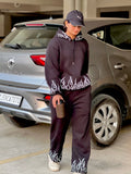 Black Flame Unisex Tracksuit – Hoodie & Trackpant Set