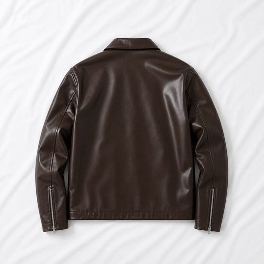 Most premium: The Regent Leather Jacket(Brown)