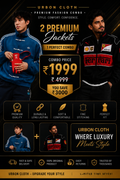 🖤 Ferrari + Blue Track Jacket Combo | Premium Collection