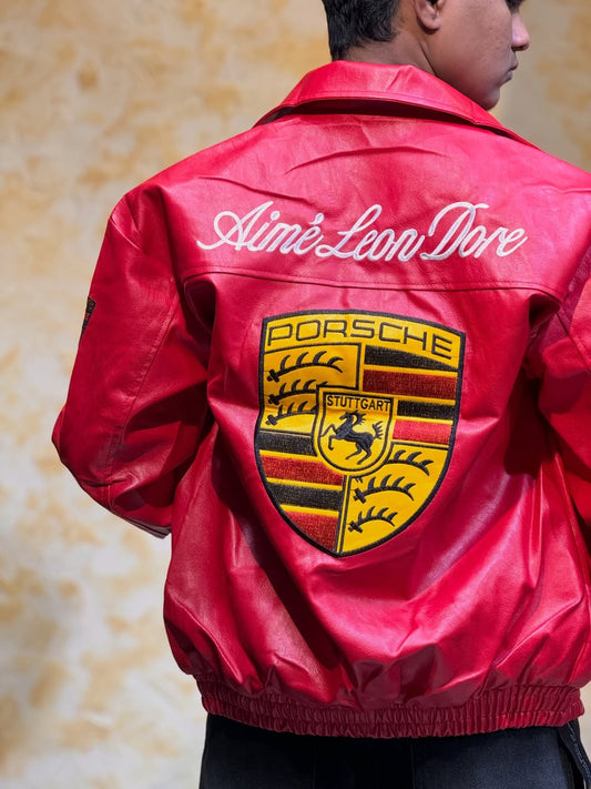 🏎️ Red Porsche Racing Jacket
